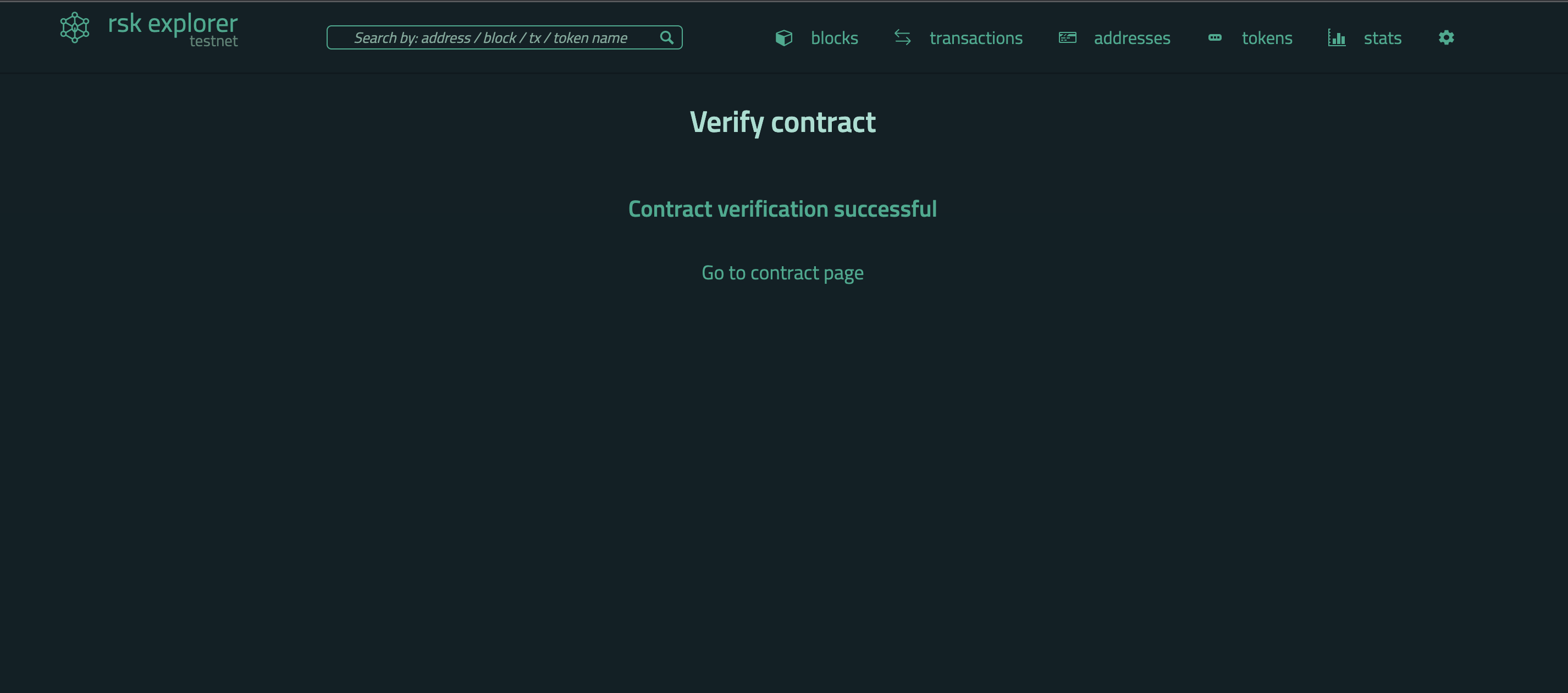 Successful verification prompt