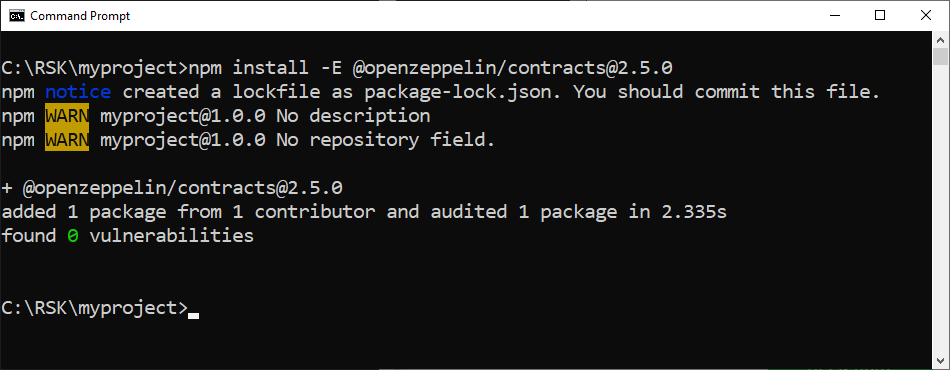 openzeppelin install